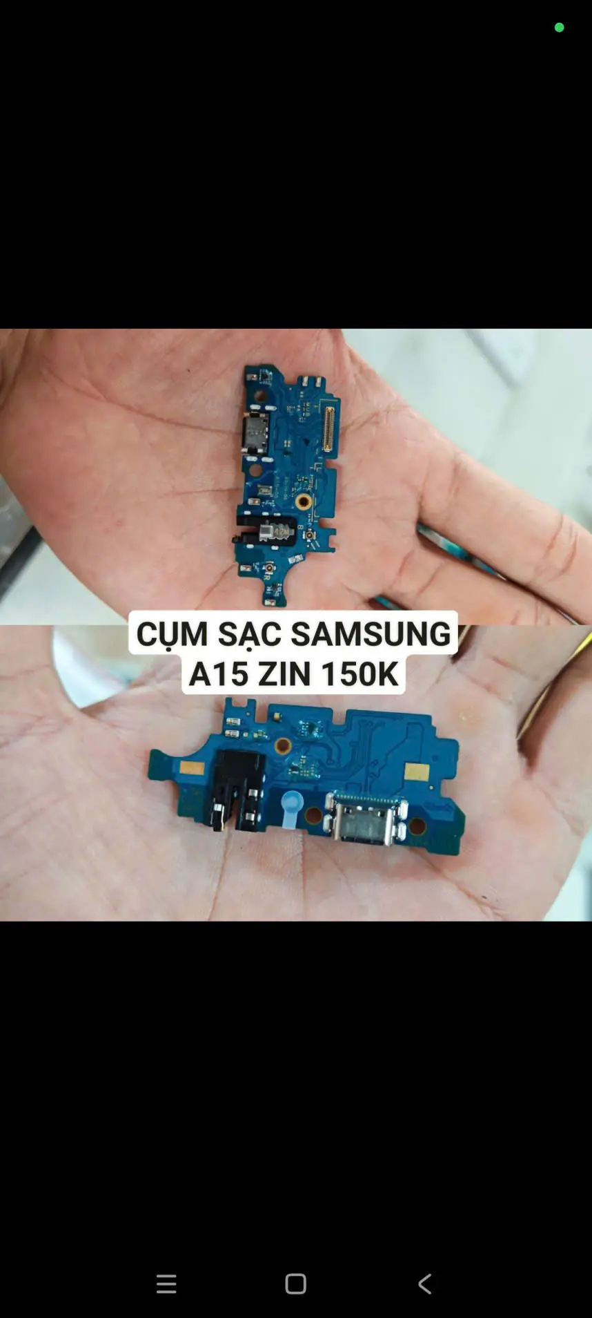 Cụm sạc samsung A15 zin 