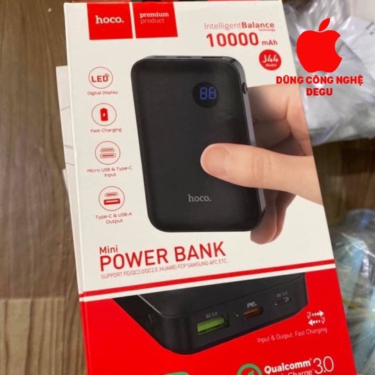 Pin sạc dự phòng Hoco J44 10000mAh hỗ trợ sạc nhanh qc3.0 hàng chính hãng