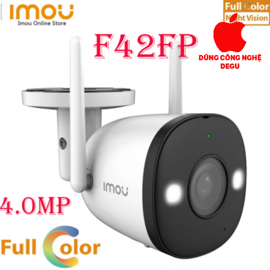 CAMERA WIFI IMOU BULLET IPC-F42FP , 4MPX , CÓ MIC , LED , FULL COLOR , CHẾ ĐỘ NHÌN ĐÊM