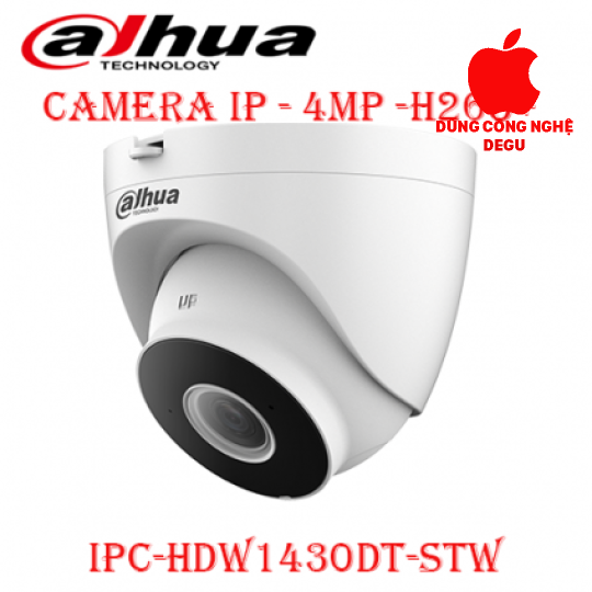 CAMERA IP DAHUA DUM 4MP - IPC-HDW1430DT-STW