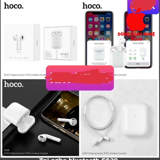 Tai nghe Bluetooth Hoco ES39 (cao cấp giống airpods 2) chính hãng