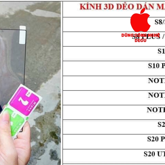  KÍNH 3D DẺO DÁN MÀN CÔNG SAMSUNG   