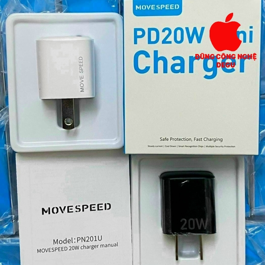 Củ Sạc Nhanh MoveSpeed 20W PD mini(chính hãng)