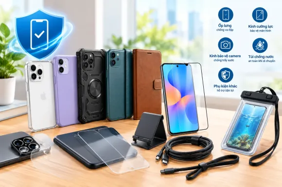 Top phụ kiện giúp bảo vệ điện thoại – Giải pháp kéo dài tuổi thọ smartphone hiệu quả