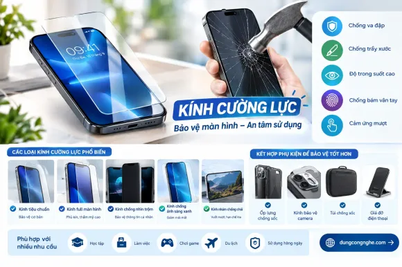 Cách chọn kính cường lực – Bí quyết bảo vệ màn hình điện thoại hiệu quả và tiết kiệm
