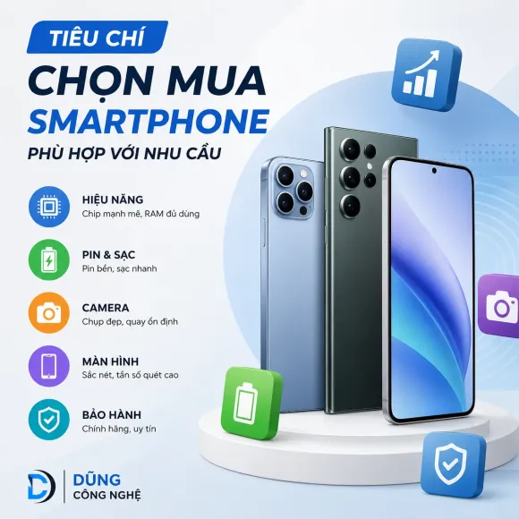Những tiêu chí quan trọng khi mua điện thoại thông minh