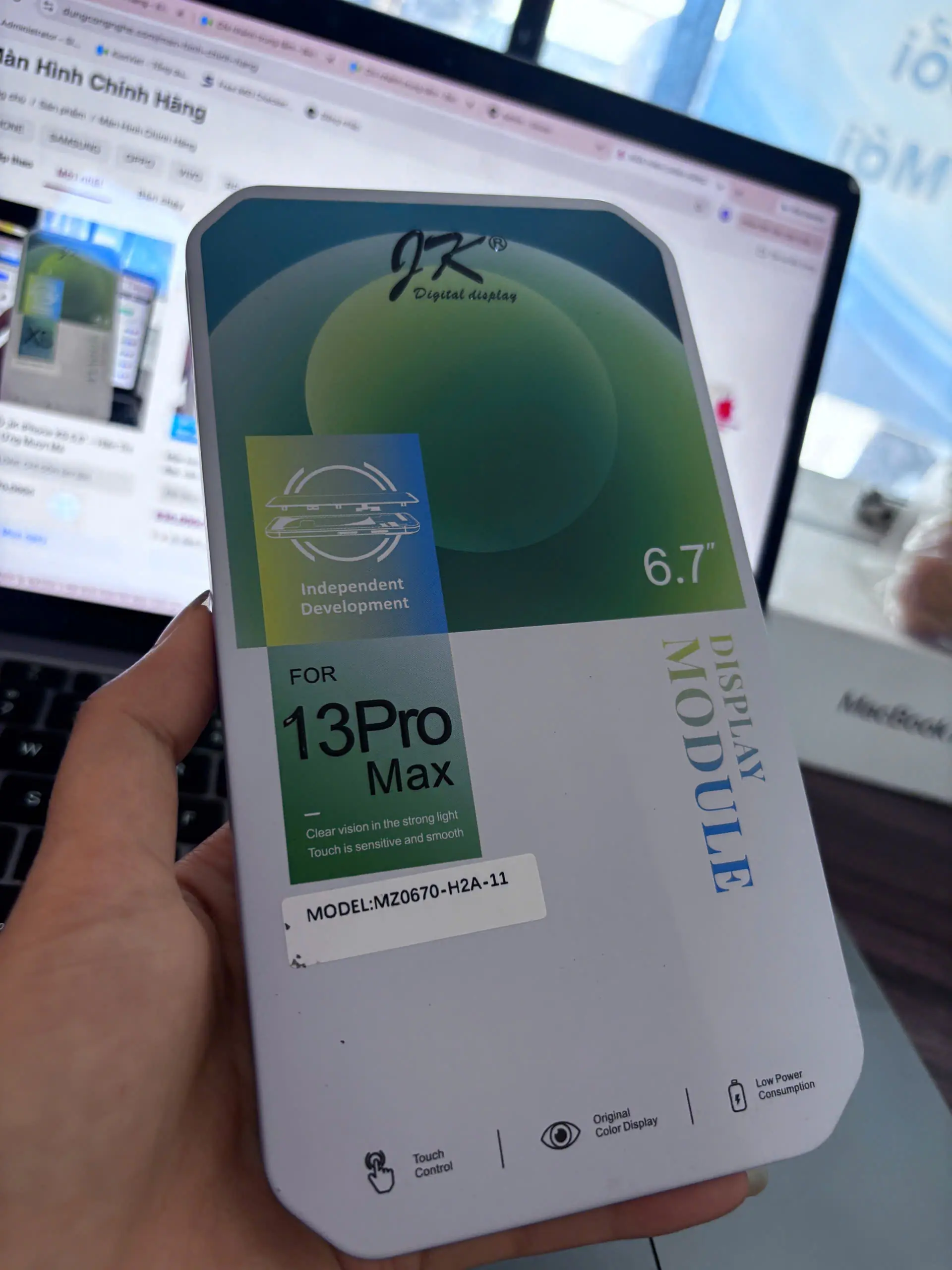 Màn Hình LCD JK iPhone 13 Pro Max 6.7” – Hiển Thị Sắc Nét, Cảm Ứng Mượt