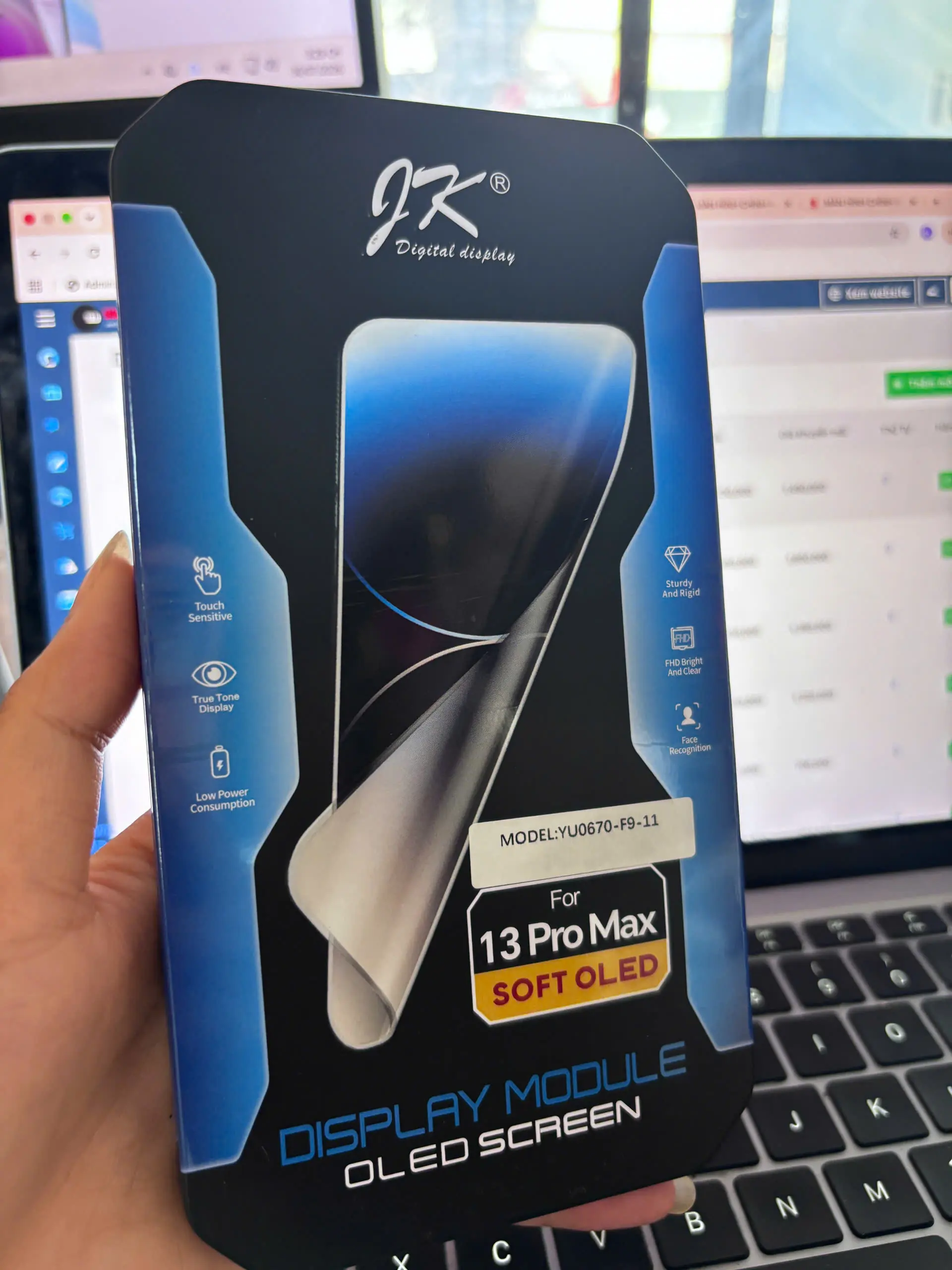 MÀN HÌNH JK SOFT OLED IPHONE 13 PRO MAX – HIỂN THỊ ĐỈNH CAO, CẢM ỨNG NHẠY