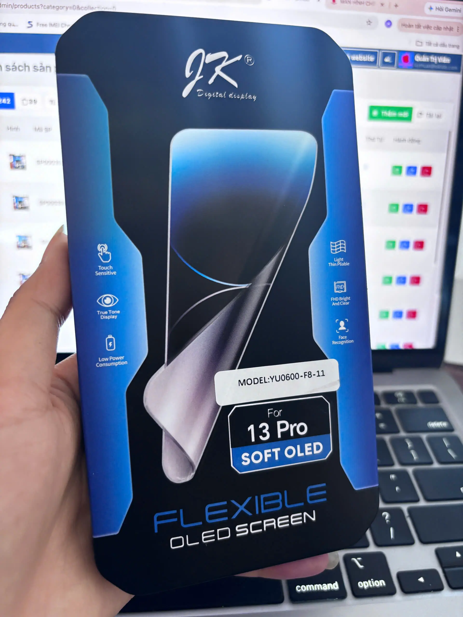 Màn Hình iPhone 13 Pro Soft OLED JK – Hiển Thị Sắc Nét, Cảm Ứng Mượt, Chất Lượng Ổn Định