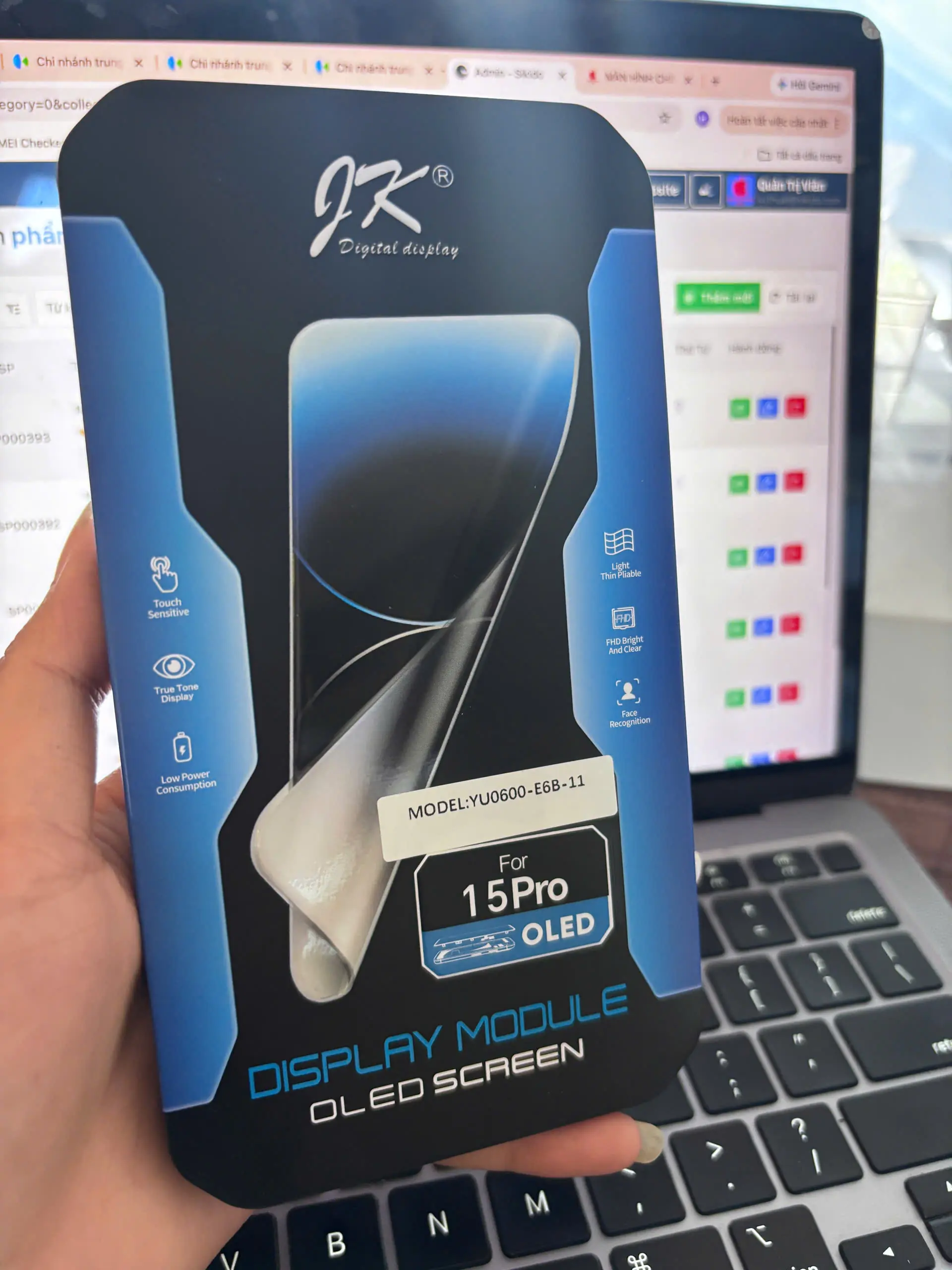 Màn Hình iPhone 15 Pro OLED JK – Hiển Thị Sắc Nét, Cảm Ứng Mượt Mà