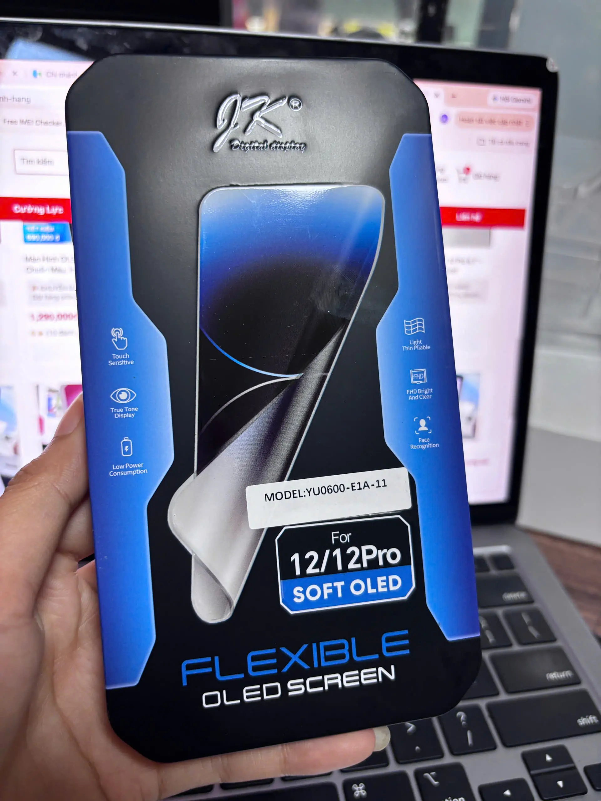 MÀN HÌNH JK SOFT OLED IPHONE 12 / 12 PRO – HIỂN THỊ SẮC NÉT, CẢM ỨNG MƯỢT