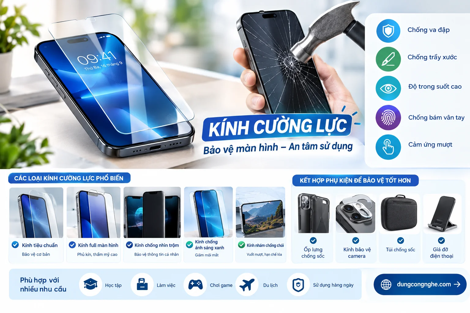 C&aacute;ch Chọn K&iacute;nh Cường Lực Ph&ugrave; Hợp Cho Điện Thoại